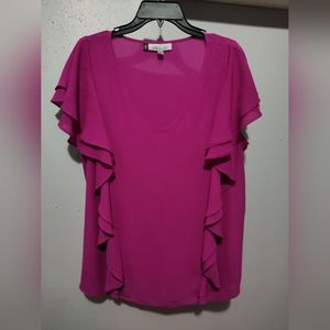 Jennifer Lopez Hot Pink Blouse Size 1X